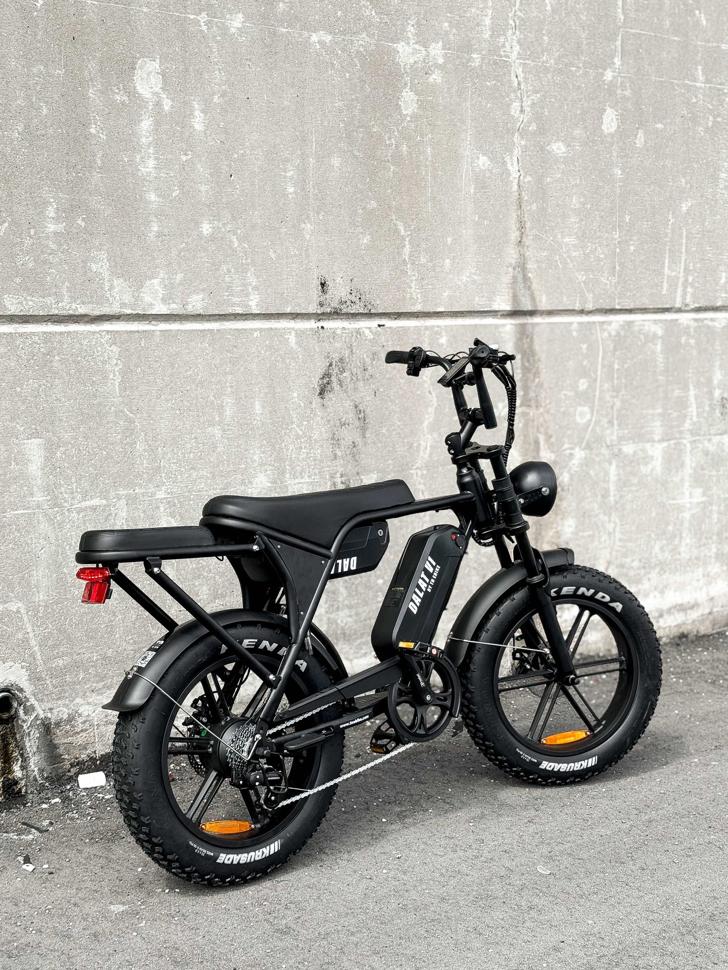 Ebike Dalat V1 Dual Battery Edition, side rear view