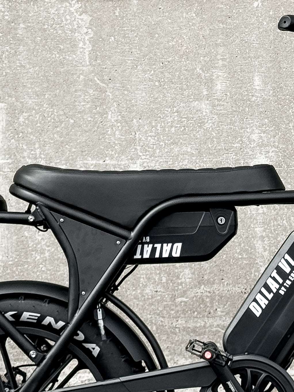 Ebike Dalat V1 Dual Battery Edition, Long seat Ebike motorcycle style