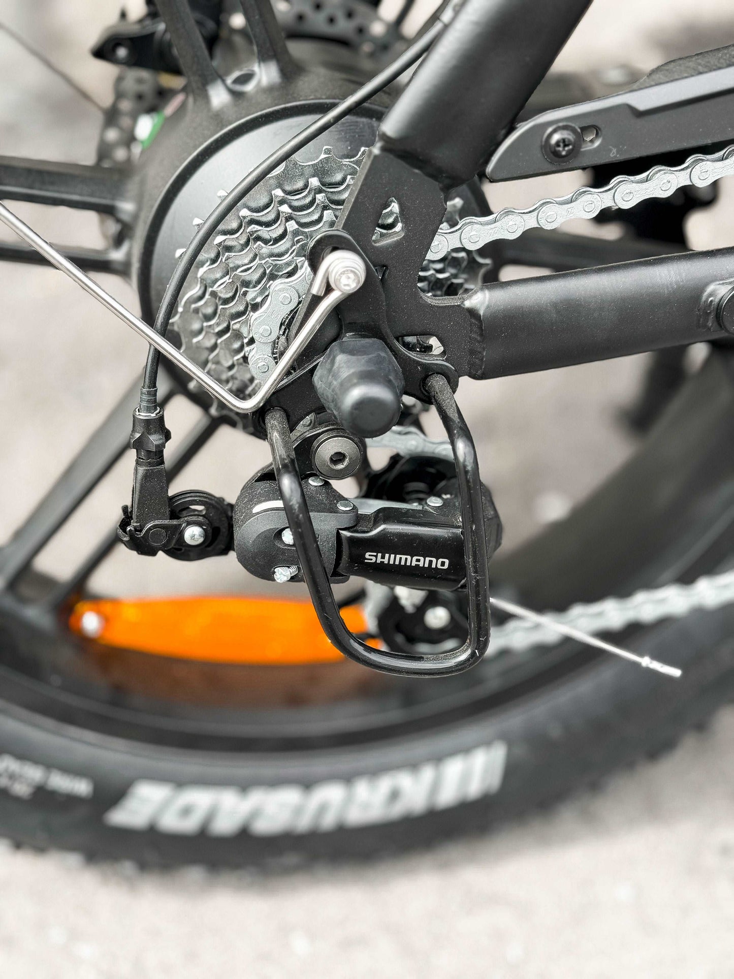 Dalat V1 Dual Battery Edition Electric Bike 2024, deraileur view