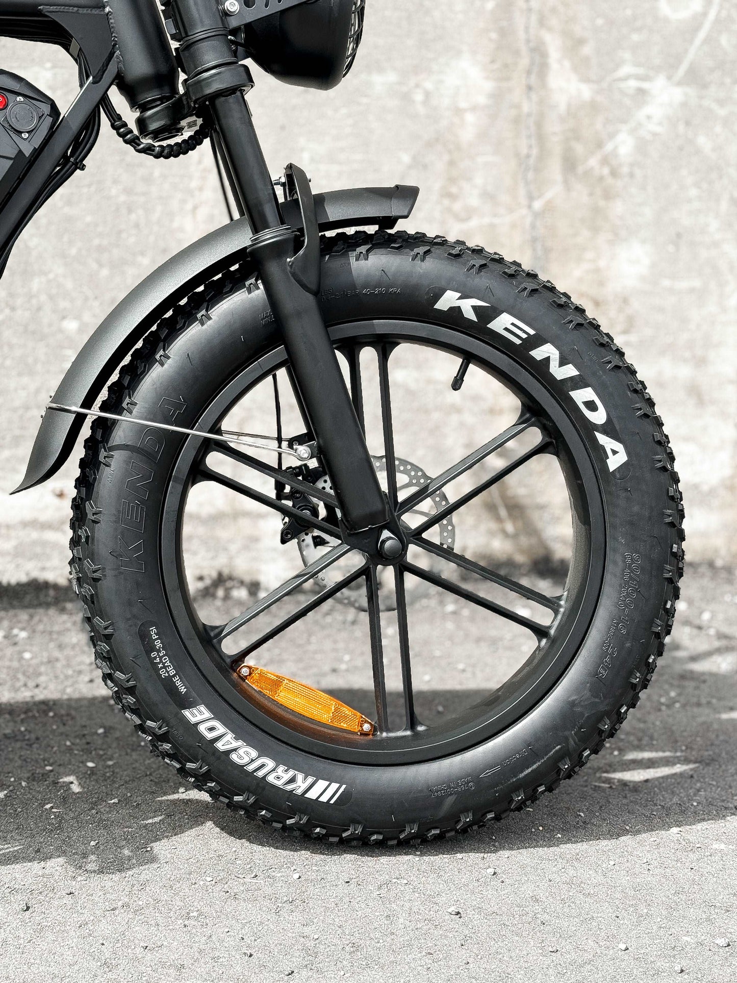 Dalat V1 Dual Battery Edition Electric Bike 2024, Front wheel picture