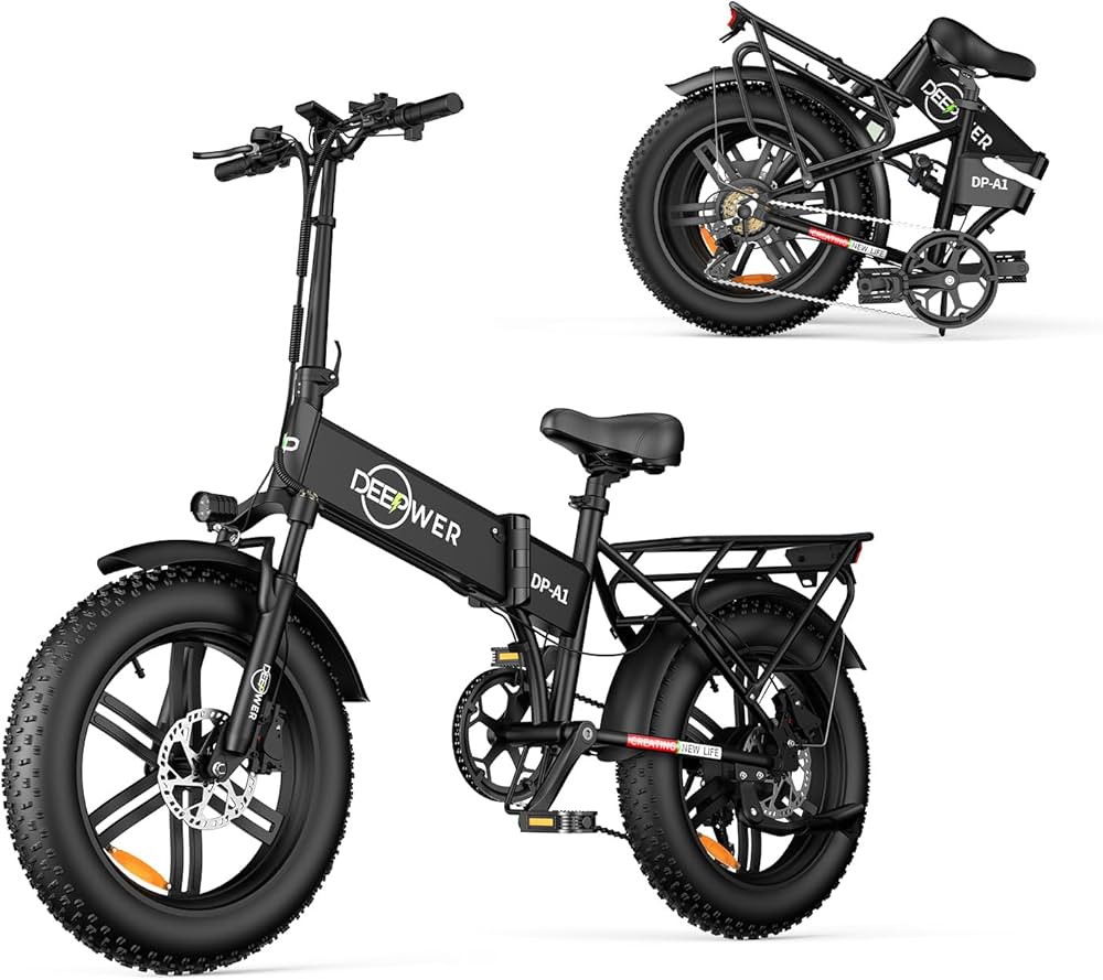 Fat Tire Folding Electric Bike Deep Power
