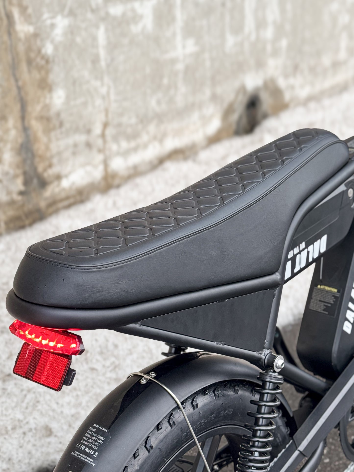 Ebike Dalat V1 Dual Battery Beast Edition 2025, saddle image