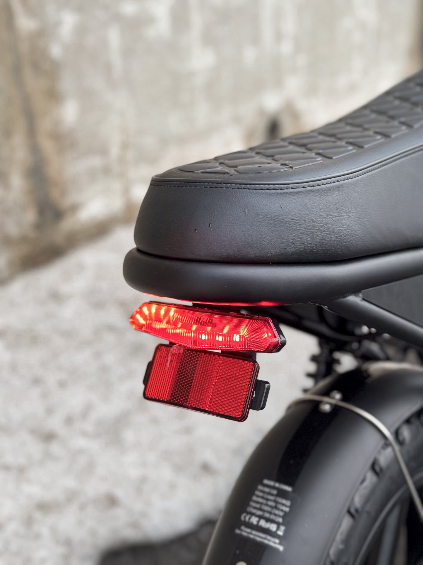 Ebike Dalat V1 Dual Battery Beast Edition 2025, rear light image
