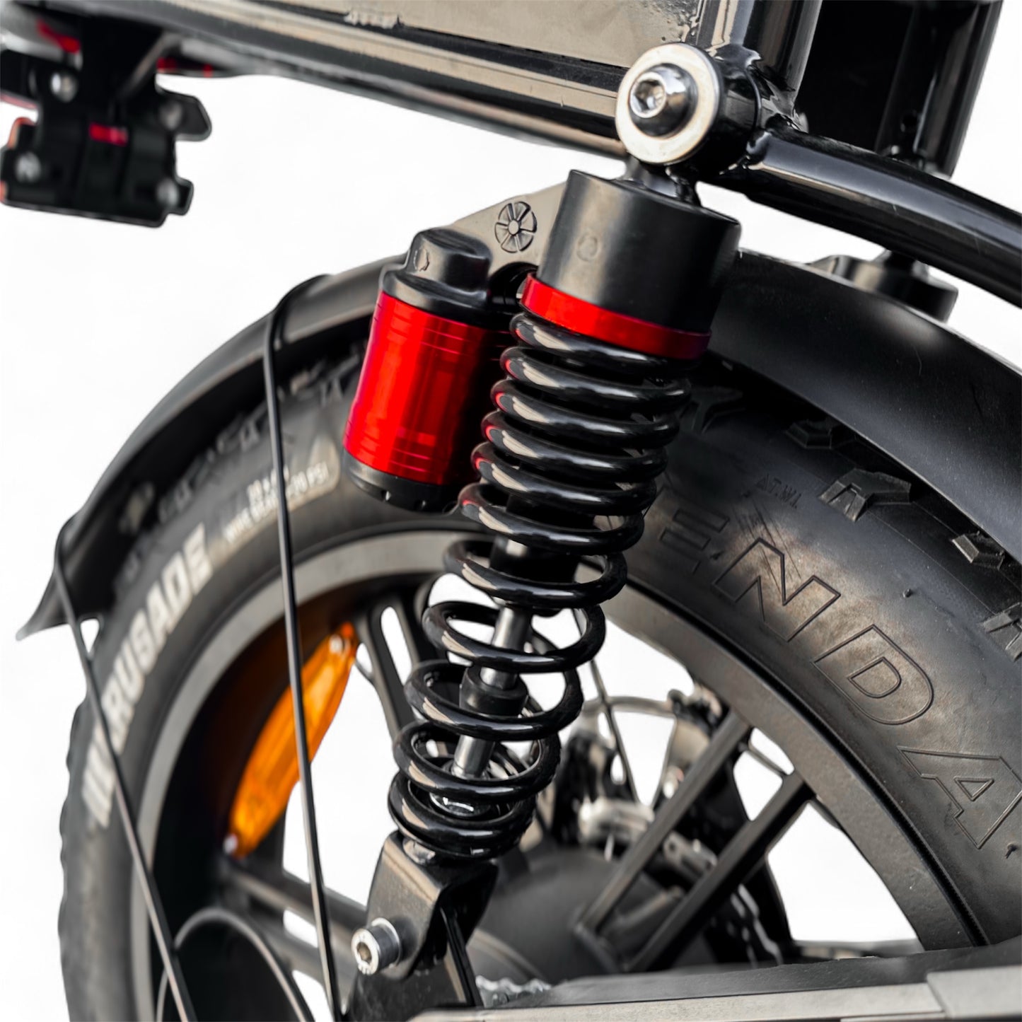 Close-up of the Dalat V1 Beast Edition 2026 suspension system