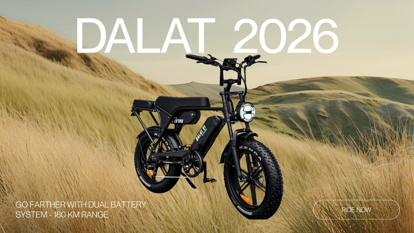 Dual Battery Ebike Dalat V1 160 KM Range Per Charge