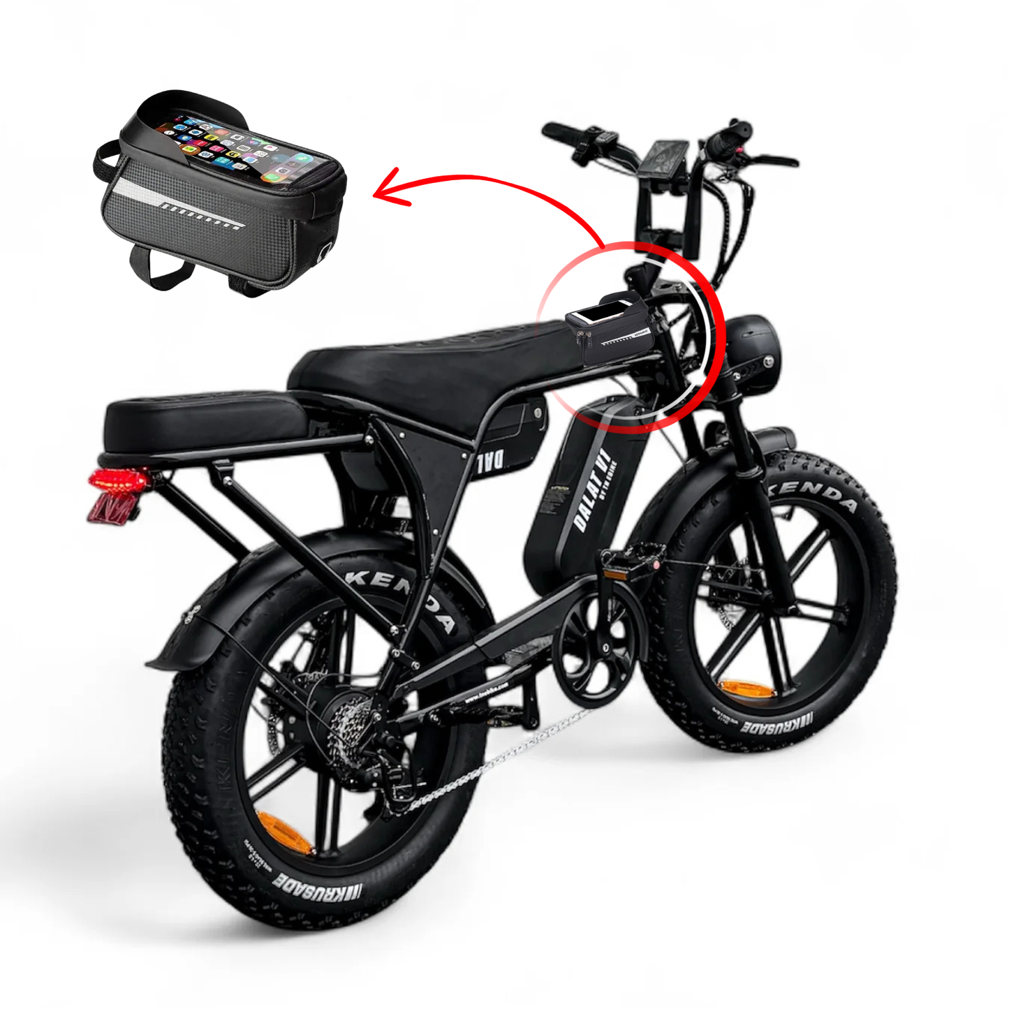 Phone Holder & Storage For Dalat V1 Ebike (Water-Proof)