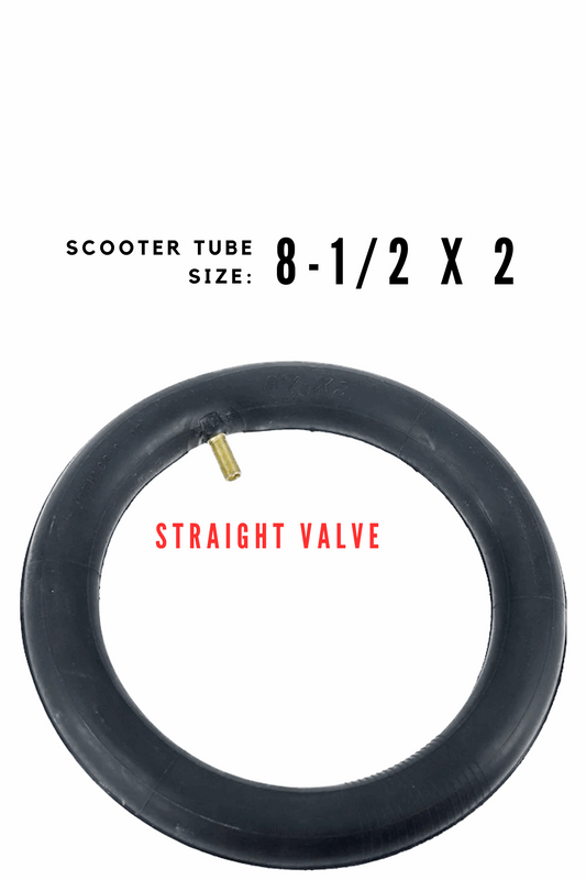 8.5x2 inch (8 1/2 x 2) Replacement Tube Escooter Straight Valve