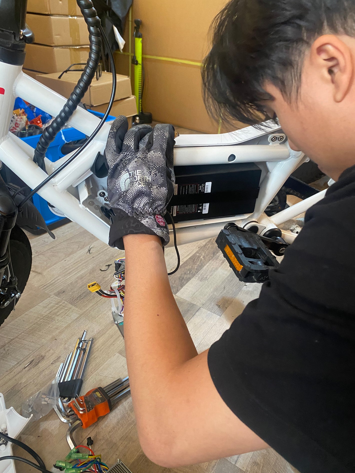 Electric bike repair shop